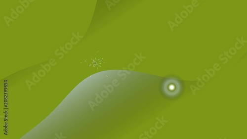 Abstract Green Shape.