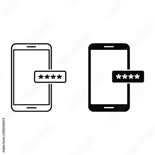 Smartphones with password inputs