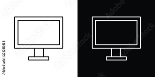 Screen icon line drawings pack