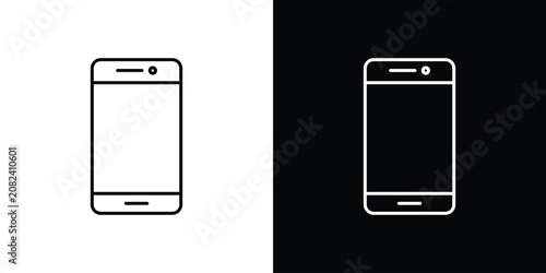 Smartphone icon line drawings pack