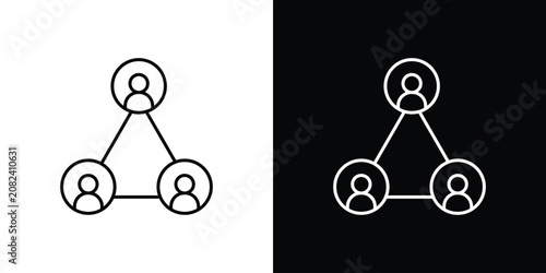 Stakeholders icon line drawings pack