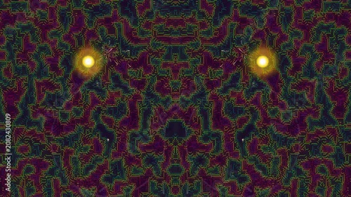 Abstract lights symmetry.