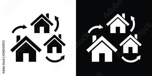 Foto Real estate circulation and property exchange vector icon