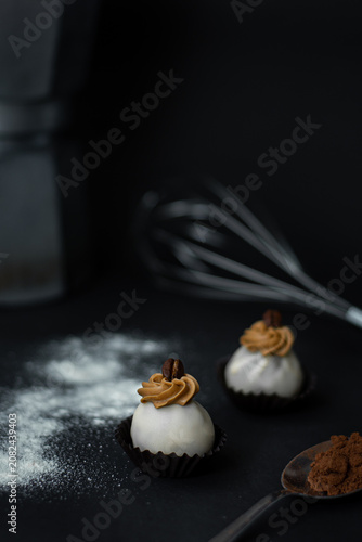 Photography doces de festa sabor café com doce de leite, docinhos tipicamente brasileiros, e