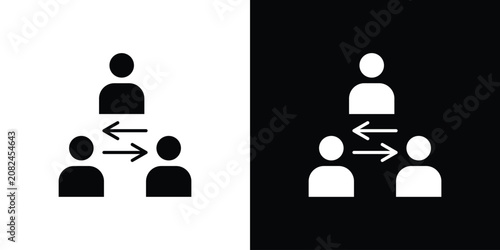 Photos Mediator icon simple logo set