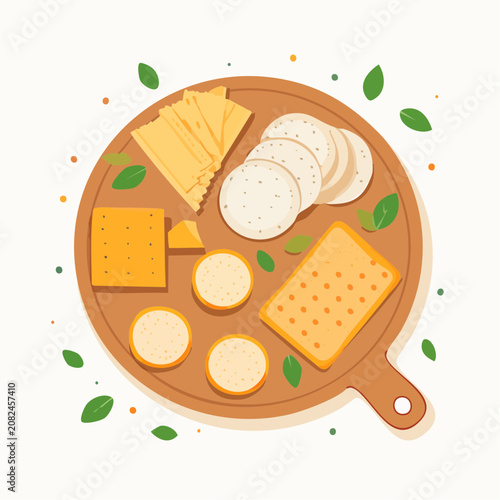 Minimalist Cheese Crackers Art