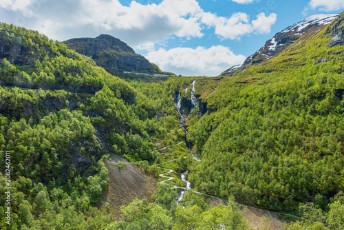 Fotografija Norway ecotourism attraction, Myrdalsvingane, has engineering feat the Rallerveg