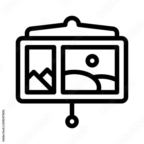 Showcase line icon