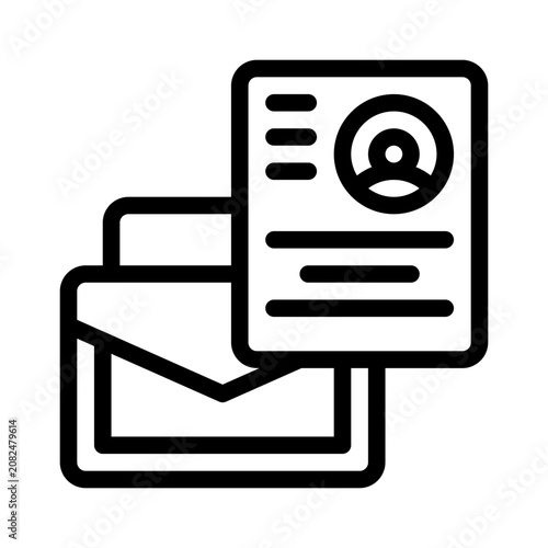 Resume line icon