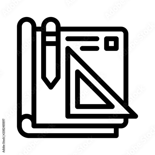Sketch line icon
