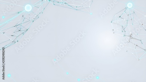 Digital Transformation Technology Background with Abstract Data Network