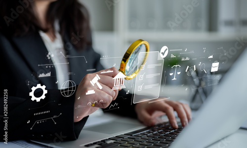 Obraz na plátne The process of ensuring regulatory compliance and finalizing business legal agreements