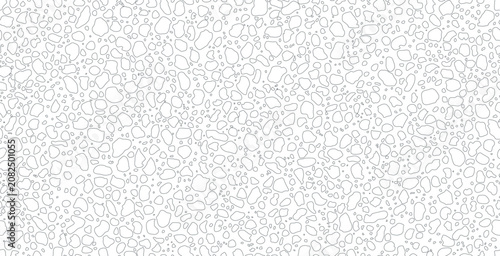 Seamless black and white pebble stone pattern wallpaper.