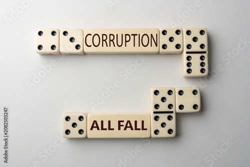 Domino Effect of Corruption Leading to Systemic Collapse