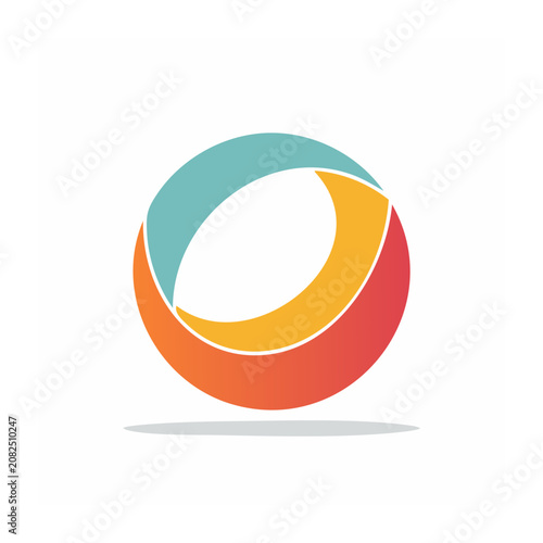 Colorful abstract circle vector design