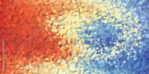 vector abstract irregular polygon background with a triangular pattern in full color rainbow spectrum colors