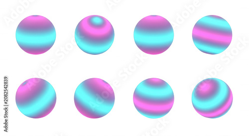 colorful spheres rolling on a white background simulating movement futuristic designs or abstract concepts