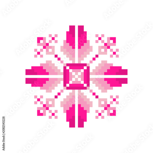 Hand drawn, Traditional ethnic textile motif.
