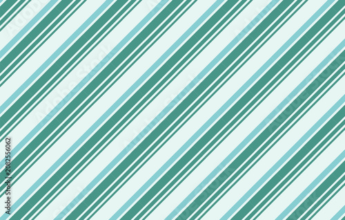 Tableau sur toile Mint Green Diagonal Candy Stripe Seamless Pattern for Summer and Ice Cream Decor