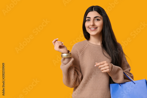 Beautiful young happy India...