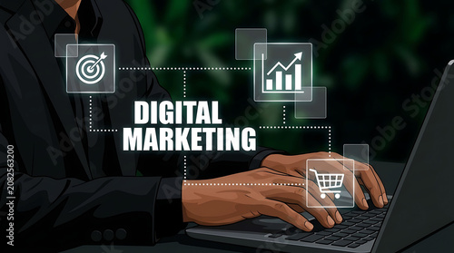Digital Marketing Business Strategy Ecommerce Analytics Growth Technology Online Platform
