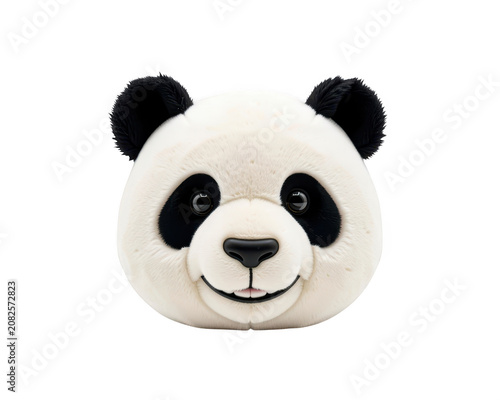 Panda Face Isolated Transparent Background