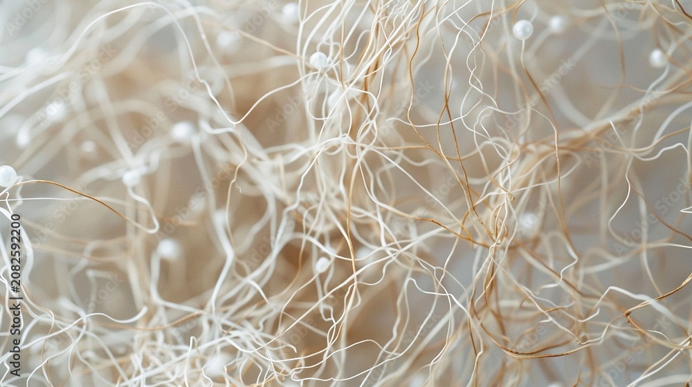Obraz premium Dried string of pearls roots close up