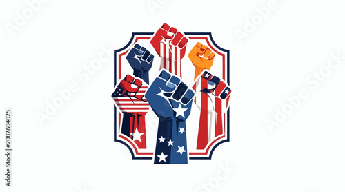 American voting rights, freedom, democracy concept