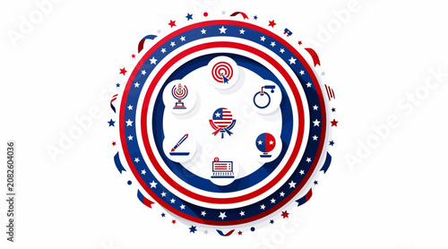american voting symbols icon