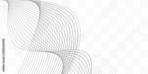 Abstract grey white wave lines dynamic flowing colorful light isolated background. Energy technology concept modern backdrop design for business, presentation, banner.