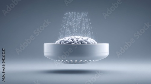Brain enhancement technology conceptual illustration