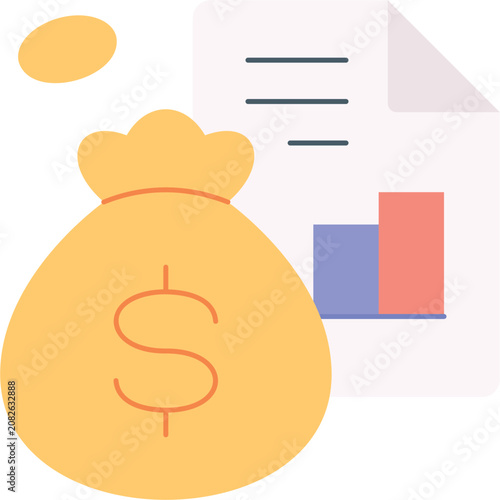 Tableau sur toile Fiscal Policy Illustration