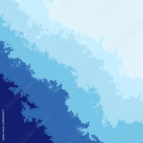 Abstract Blue Sky Cloud Background Gradient Digital Art