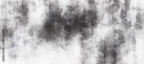 抽象的　水墨画　背景素材