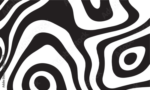 Black and White Zebra Skin Texture Pattern Background with Natural Striped Fur Print Wildlife Safari Animal Design Illustration