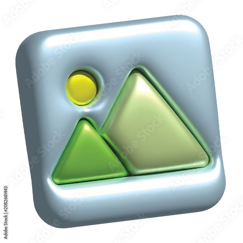 3d landscape icon