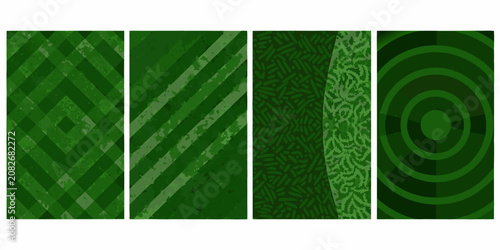 green textured patterns on white background texture stripes diamonds circles ornament design vector illustration graphic art abstract modern decorative geometric shapes