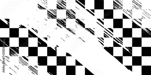 Grunge Checkered Racing Flag Texture