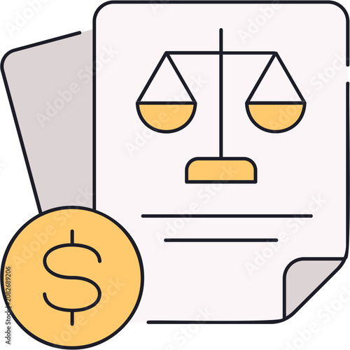 Принти на полотні Balance Sheet Sticker