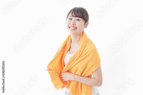 Foto お風呂上がりの女性