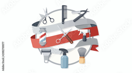 barber tools, hairdresser equipment