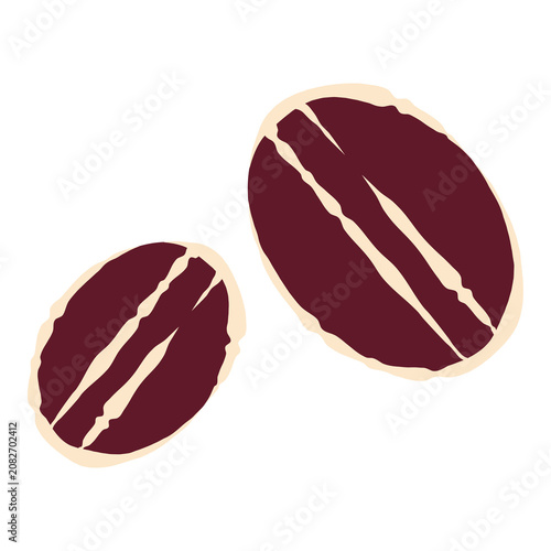 Hand Drawn Retro Coffee Beans Illustration