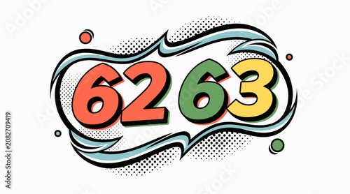 colorful comic numbers 62 63