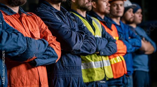 A Team of Industry Workers ...