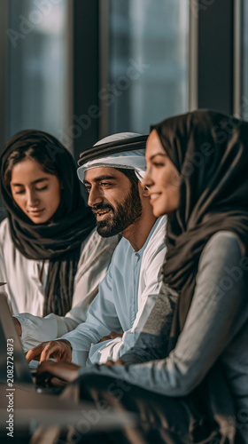 Arab Businesspeople Collabo...