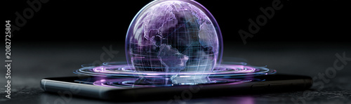 Holographic Earth on Smartp...