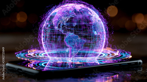 Holographic Earth on Smartp...