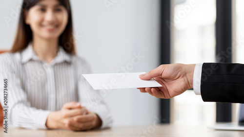 Job Offer Handshake: An emp...