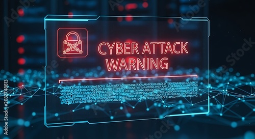 Cybersecurity alert warns users about a potential system data breach.
