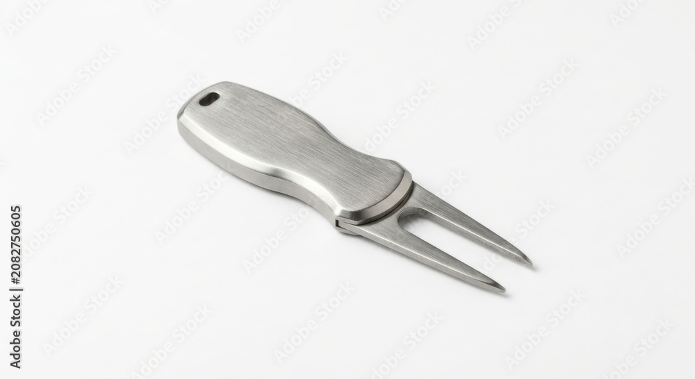 Fototapeta premium Sleek Stainless Steel Golf Divot Tool